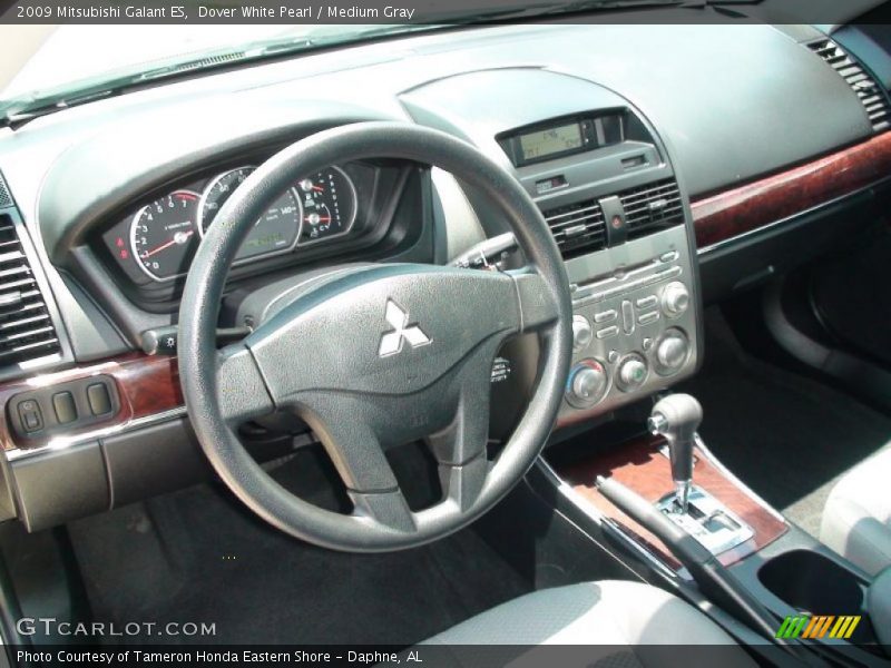 Dover White Pearl / Medium Gray 2009 Mitsubishi Galant ES