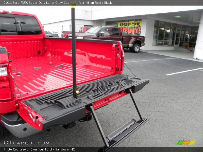 Vermillion Red / Black 2011 Ford F350 Super Duty Lariat Crew Cab 4x4