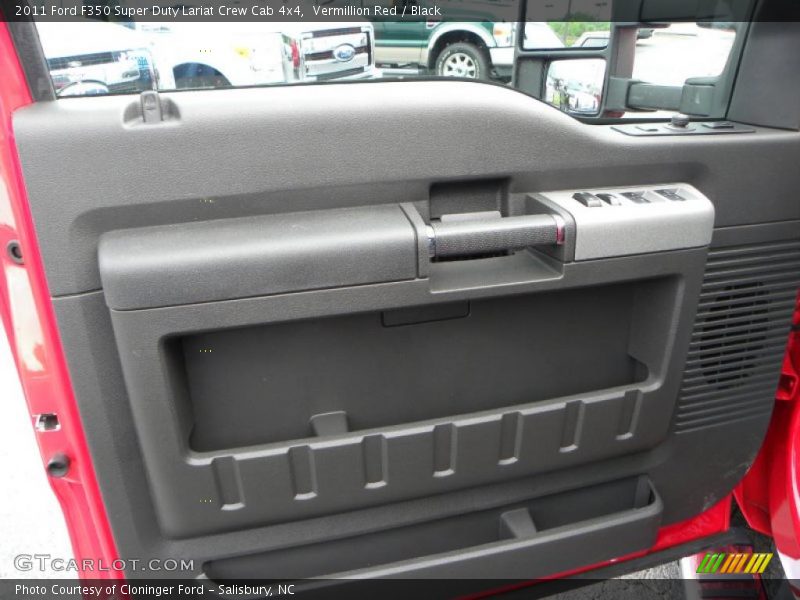 Vermillion Red / Black 2011 Ford F350 Super Duty Lariat Crew Cab 4x4