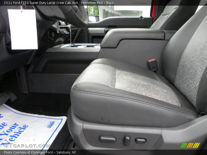 Vermillion Red / Black 2011 Ford F350 Super Duty Lariat Crew Cab 4x4