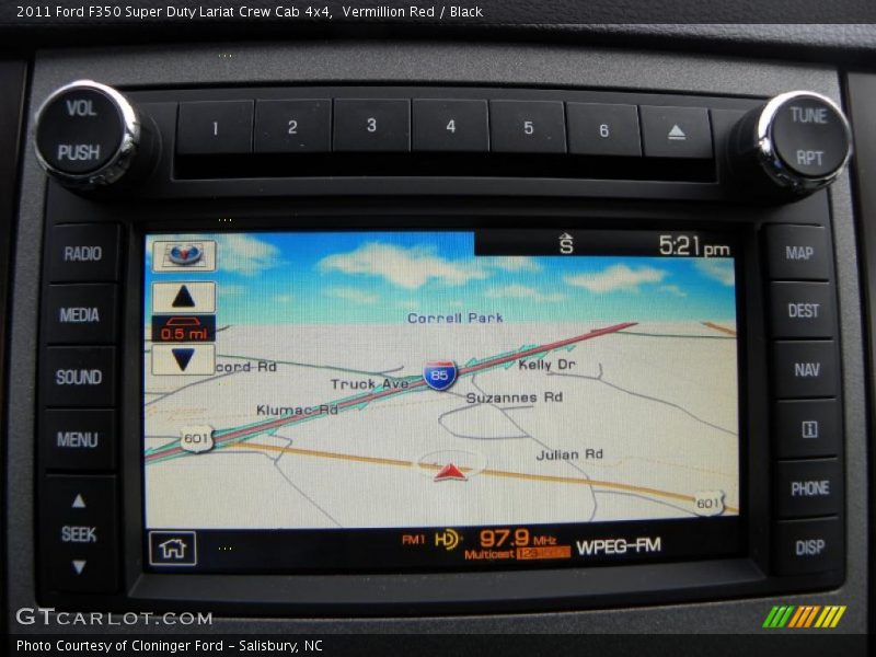Vermillion Red / Black 2011 Ford F350 Super Duty Lariat Crew Cab 4x4