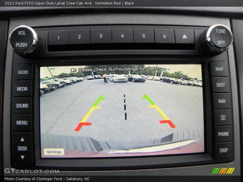 Vermillion Red / Black 2011 Ford F350 Super Duty Lariat Crew Cab 4x4