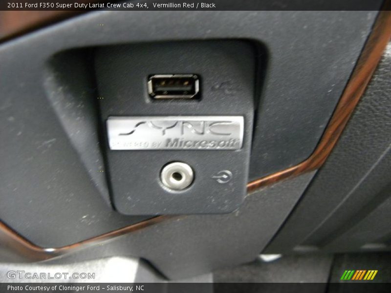 Vermillion Red / Black 2011 Ford F350 Super Duty Lariat Crew Cab 4x4