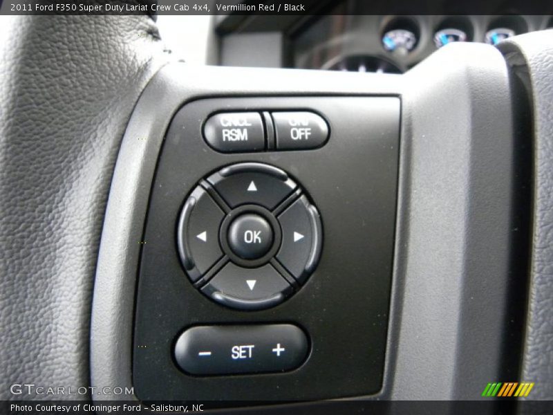 Vermillion Red / Black 2011 Ford F350 Super Duty Lariat Crew Cab 4x4