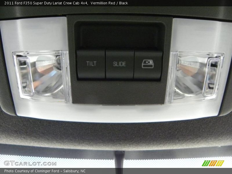 Vermillion Red / Black 2011 Ford F350 Super Duty Lariat Crew Cab 4x4