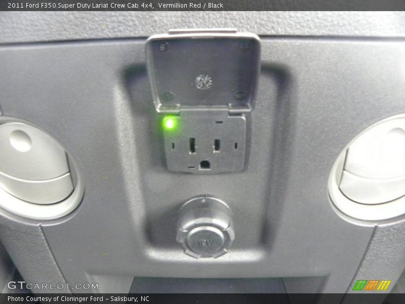 Vermillion Red / Black 2011 Ford F350 Super Duty Lariat Crew Cab 4x4