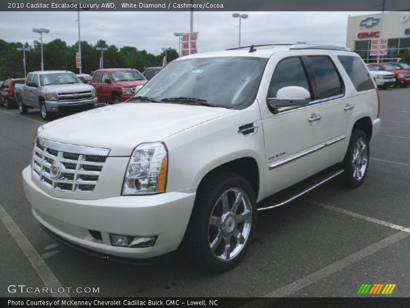 White Diamond / Cashmere/Cocoa 2010 Cadillac Escalade Luxury AWD