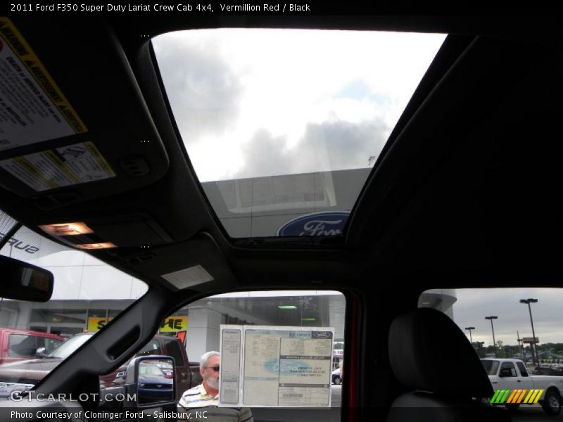 Vermillion Red / Black 2011 Ford F350 Super Duty Lariat Crew Cab 4x4
