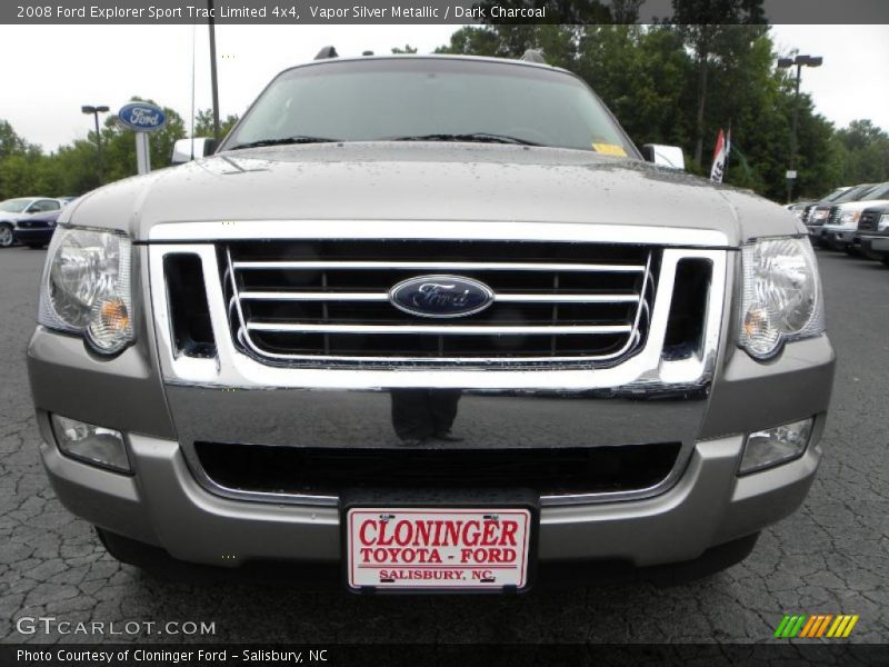 Vapor Silver Metallic / Dark Charcoal 2008 Ford Explorer Sport Trac Limited 4x4