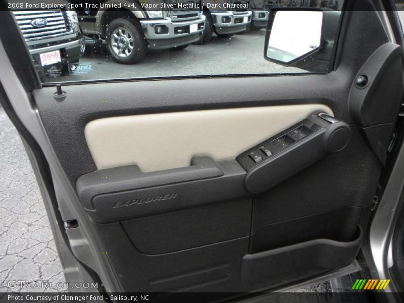 Vapor Silver Metallic / Dark Charcoal 2008 Ford Explorer Sport Trac Limited 4x4