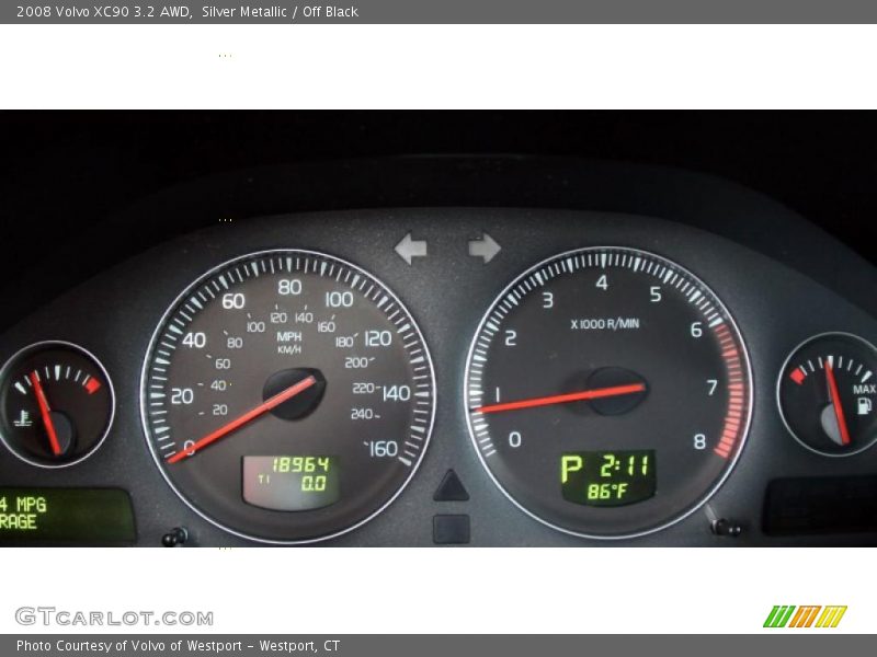 Silver Metallic / Off Black 2008 Volvo XC90 3.2 AWD