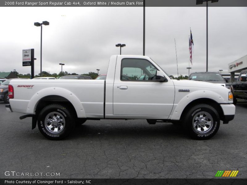 Oxford White / Medium Dark Flint 2008 Ford Ranger Sport Regular Cab 4x4