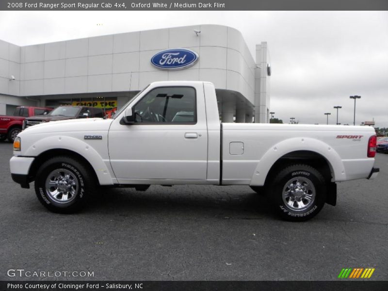 Oxford White / Medium Dark Flint 2008 Ford Ranger Sport Regular Cab 4x4