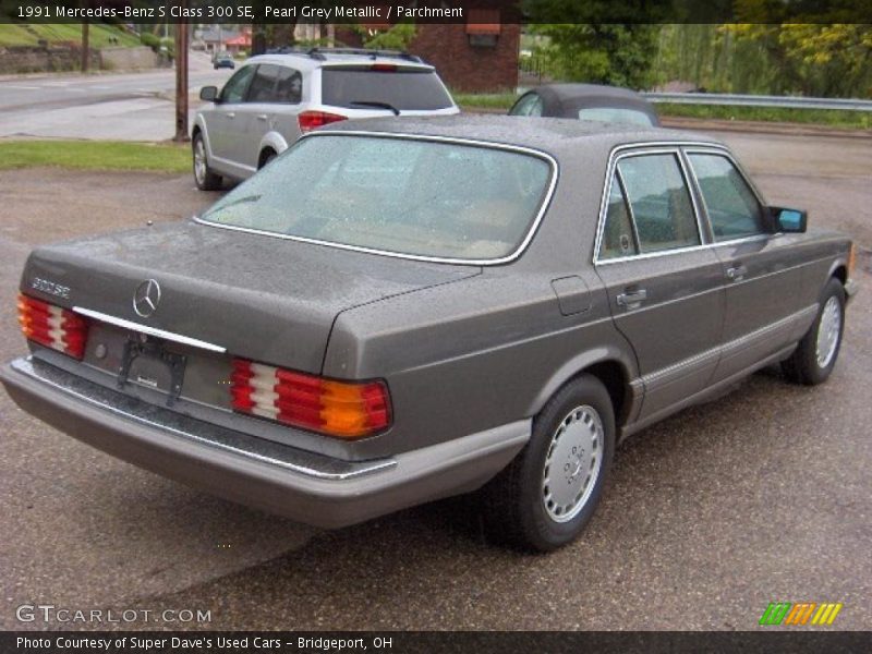 Pearl Grey Metallic / Parchment 1991 Mercedes-Benz S Class 300 SE
