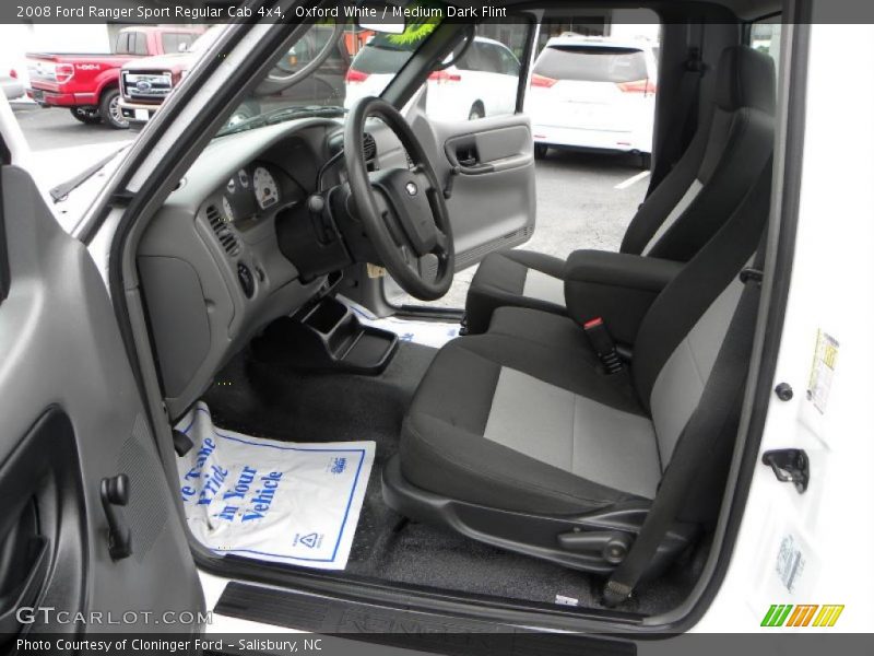 Oxford White / Medium Dark Flint 2008 Ford Ranger Sport Regular Cab 4x4