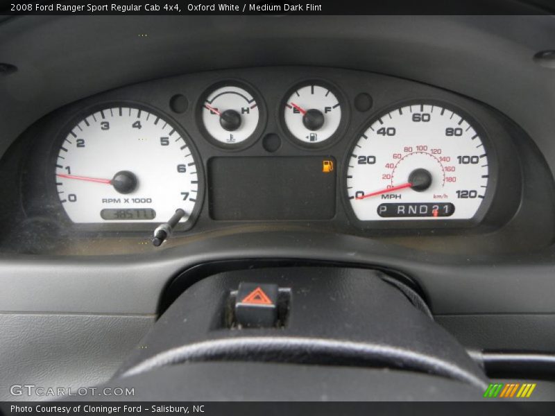 Oxford White / Medium Dark Flint 2008 Ford Ranger Sport Regular Cab 4x4