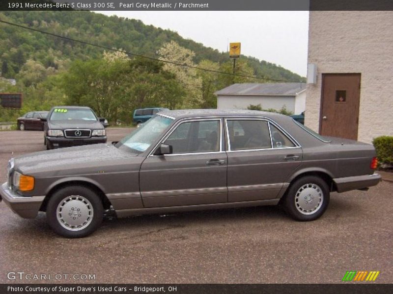 Pearl Grey Metallic / Parchment 1991 Mercedes-Benz S Class 300 SE