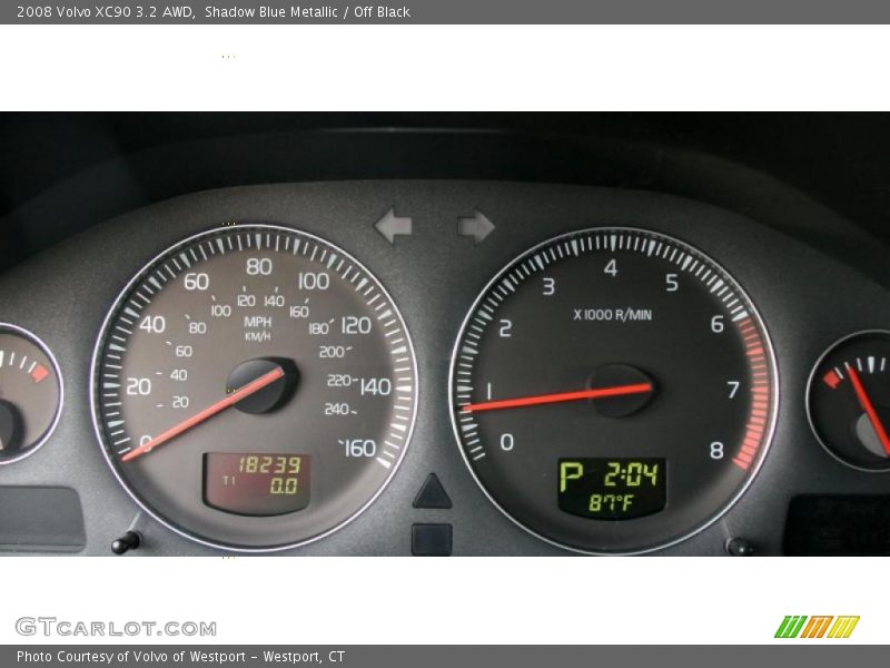 Shadow Blue Metallic / Off Black 2008 Volvo XC90 3.2 AWD