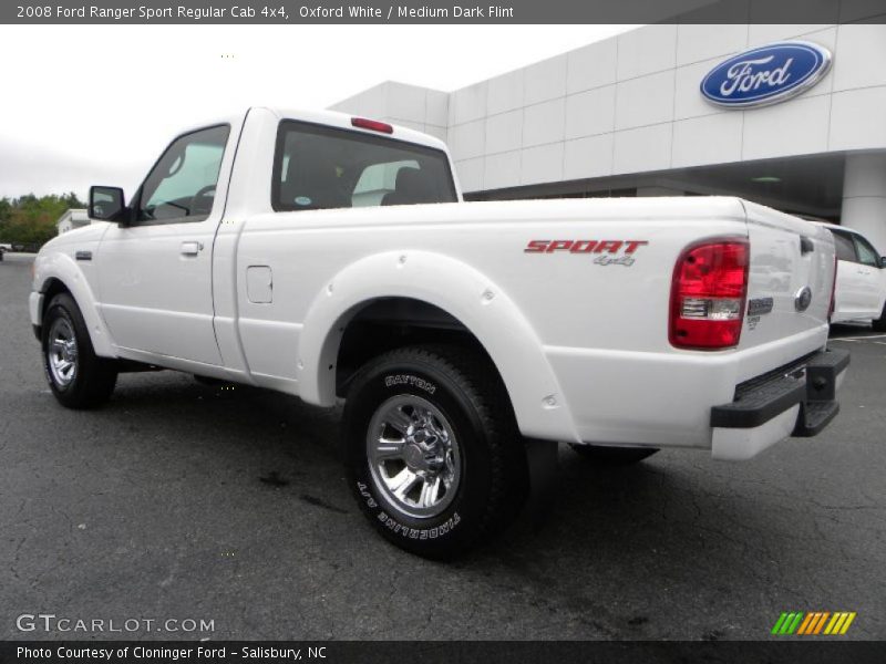 Oxford White / Medium Dark Flint 2008 Ford Ranger Sport Regular Cab 4x4
