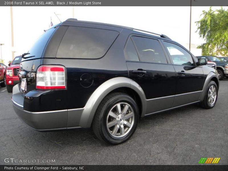 Black / Medium Light Stone 2008 Ford Taurus X SEL AWD