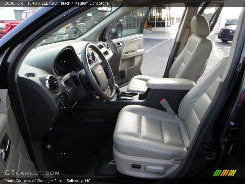 Black / Medium Light Stone 2008 Ford Taurus X SEL AWD