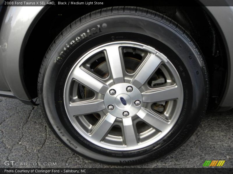 Black / Medium Light Stone 2008 Ford Taurus X SEL AWD