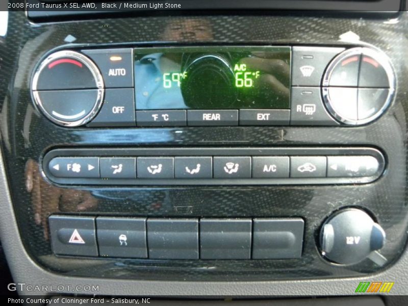 Black / Medium Light Stone 2008 Ford Taurus X SEL AWD