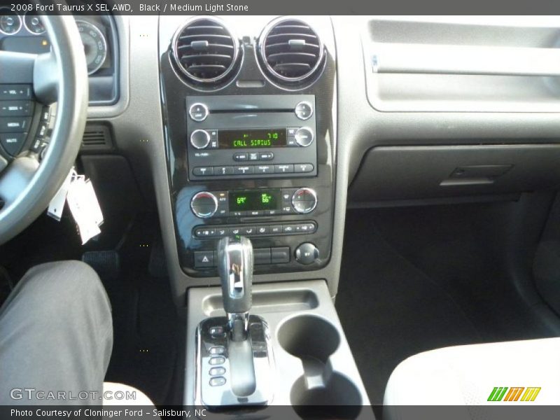 Black / Medium Light Stone 2008 Ford Taurus X SEL AWD