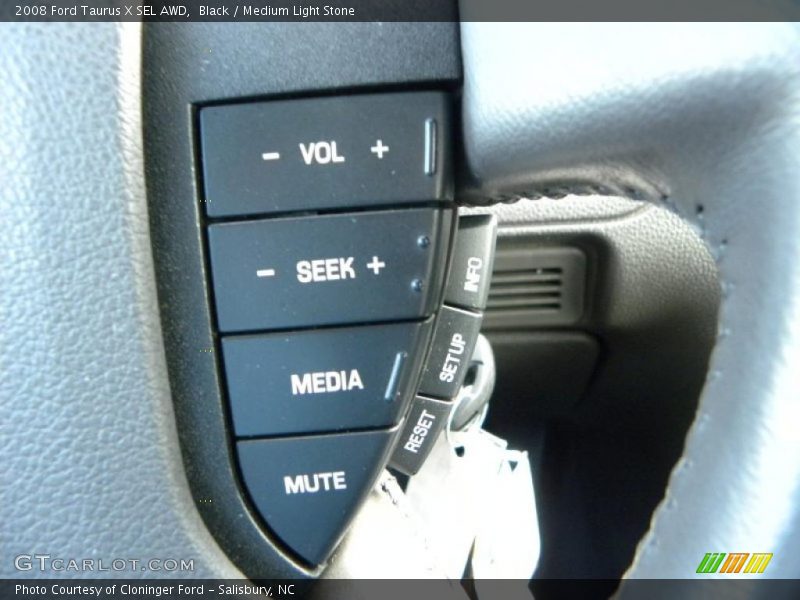 Black / Medium Light Stone 2008 Ford Taurus X SEL AWD