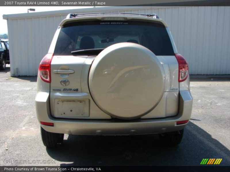 Savannah Metallic / Taupe 2007 Toyota RAV4 Limited 4WD