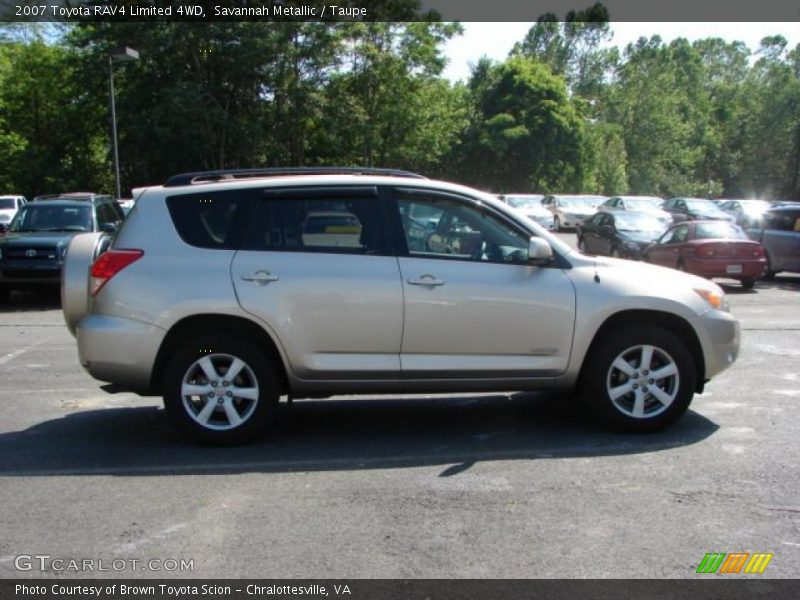 Savannah Metallic / Taupe 2007 Toyota RAV4 Limited 4WD