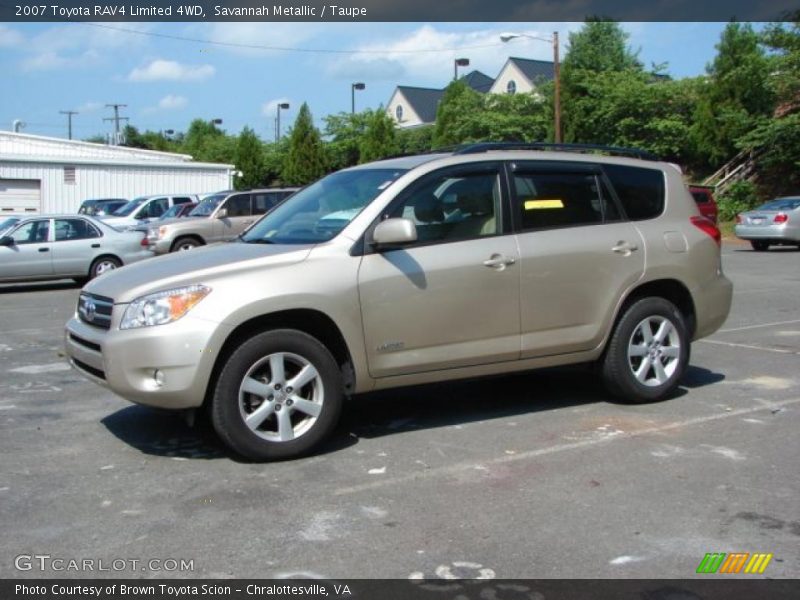 Savannah Metallic / Taupe 2007 Toyota RAV4 Limited 4WD