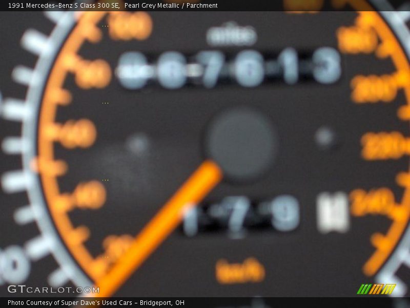 Pearl Grey Metallic / Parchment 1991 Mercedes-Benz S Class 300 SE