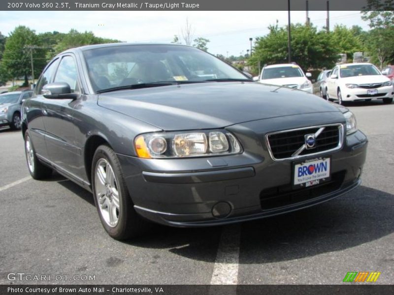 Titanium Gray Metallic / Taupe/Light Taupe 2007 Volvo S60 2.5T