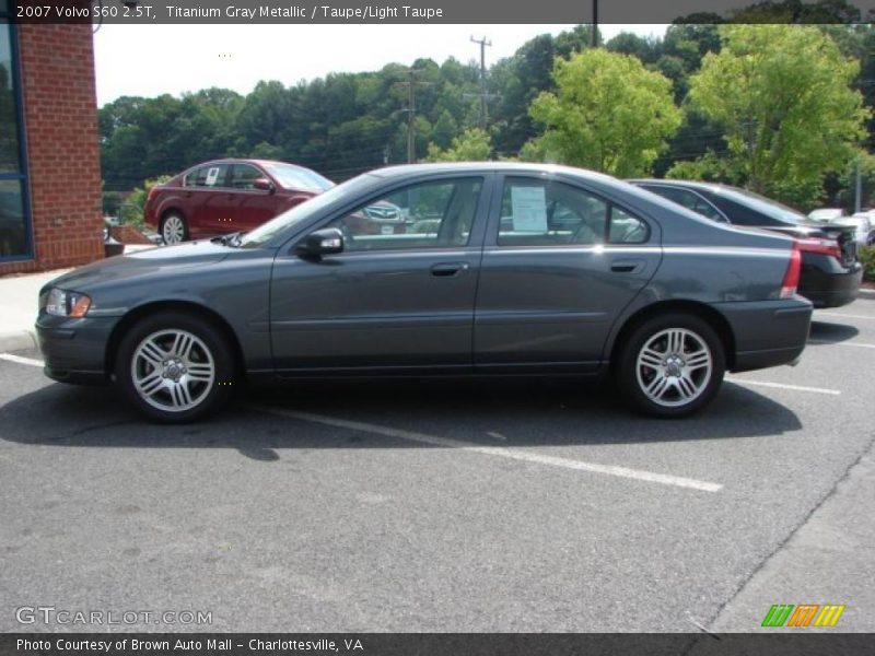 Titanium Gray Metallic / Taupe/Light Taupe 2007 Volvo S60 2.5T