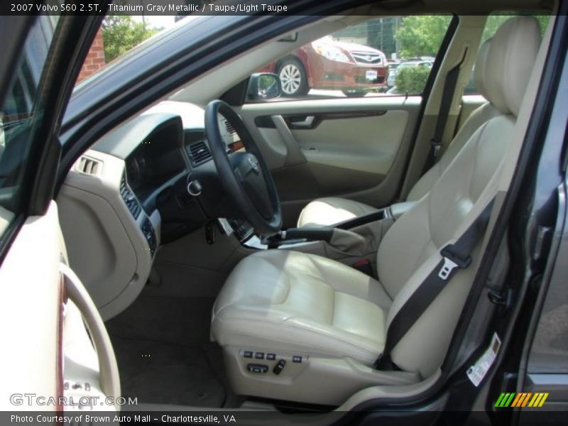 Titanium Gray Metallic / Taupe/Light Taupe 2007 Volvo S60 2.5T