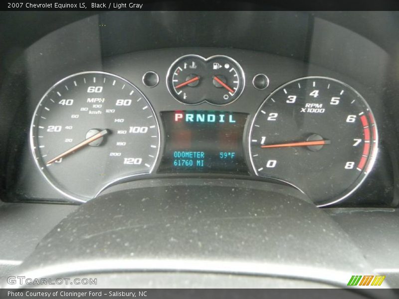 Black / Light Gray 2007 Chevrolet Equinox LS