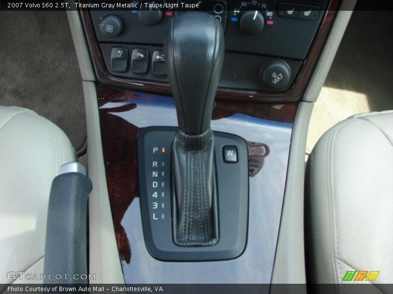 Titanium Gray Metallic / Taupe/Light Taupe 2007 Volvo S60 2.5T