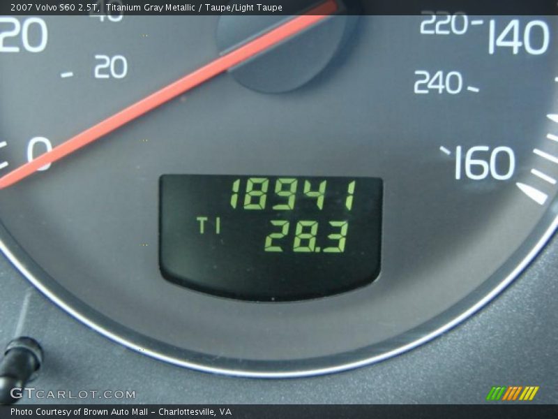 Titanium Gray Metallic / Taupe/Light Taupe 2007 Volvo S60 2.5T