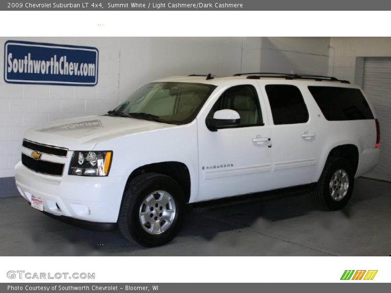 Summit White / Light Cashmere/Dark Cashmere 2009 Chevrolet Suburban LT 4x4