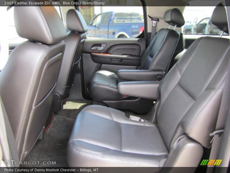 Blue Chip / Ebony/Ebony 2007 Cadillac Escalade ESV AWD
