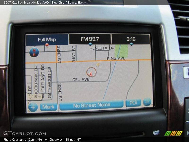 Blue Chip / Ebony/Ebony 2007 Cadillac Escalade ESV AWD