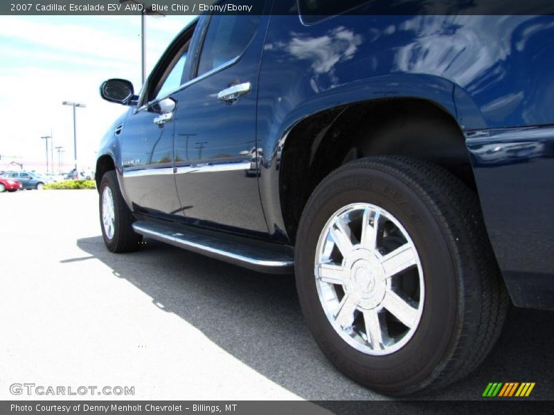 Blue Chip / Ebony/Ebony 2007 Cadillac Escalade ESV AWD