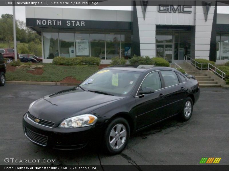 Slate Metallic / Neutral Beige 2008 Chevrolet Impala LT
