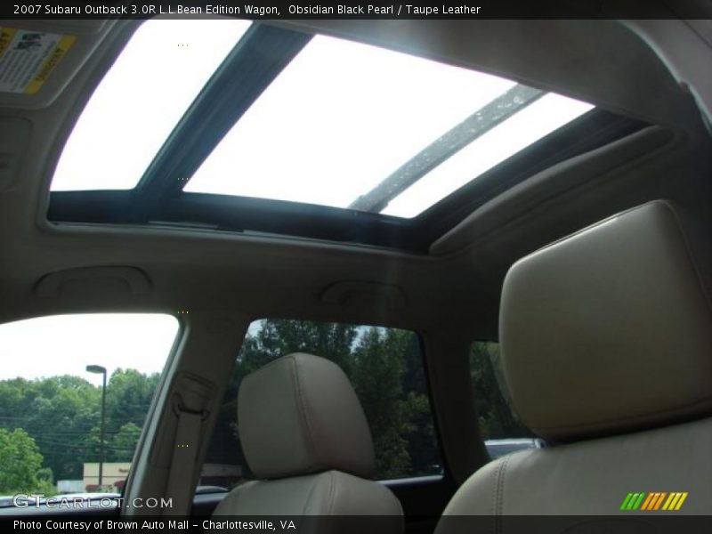 Obsidian Black Pearl / Taupe Leather 2007 Subaru Outback 3.0R L.L.Bean Edition Wagon