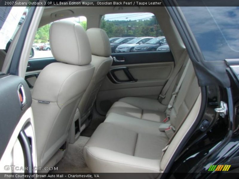 Obsidian Black Pearl / Taupe Leather 2007 Subaru Outback 3.0R L.L.Bean Edition Wagon