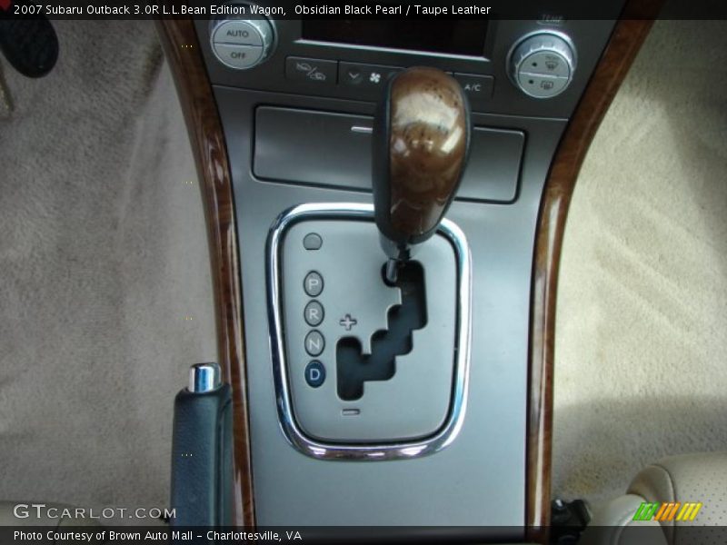 Obsidian Black Pearl / Taupe Leather 2007 Subaru Outback 3.0R L.L.Bean Edition Wagon