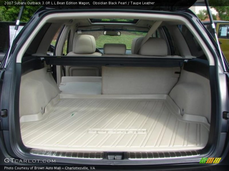 Obsidian Black Pearl / Taupe Leather 2007 Subaru Outback 3.0R L.L.Bean Edition Wagon