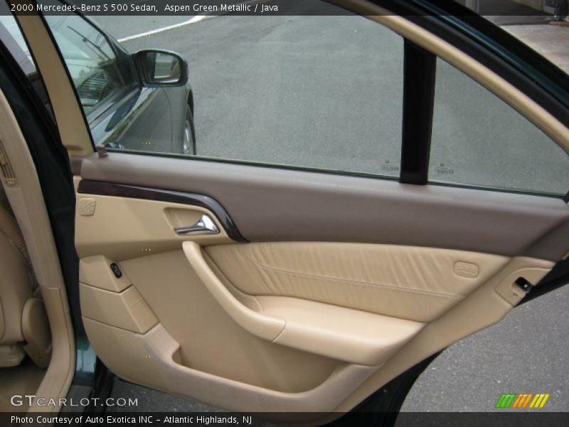 Aspen Green Metallic / Java 2000 Mercedes-Benz S 500 Sedan