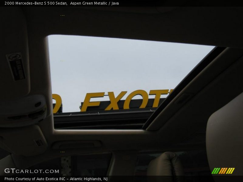 Aspen Green Metallic / Java 2000 Mercedes-Benz S 500 Sedan